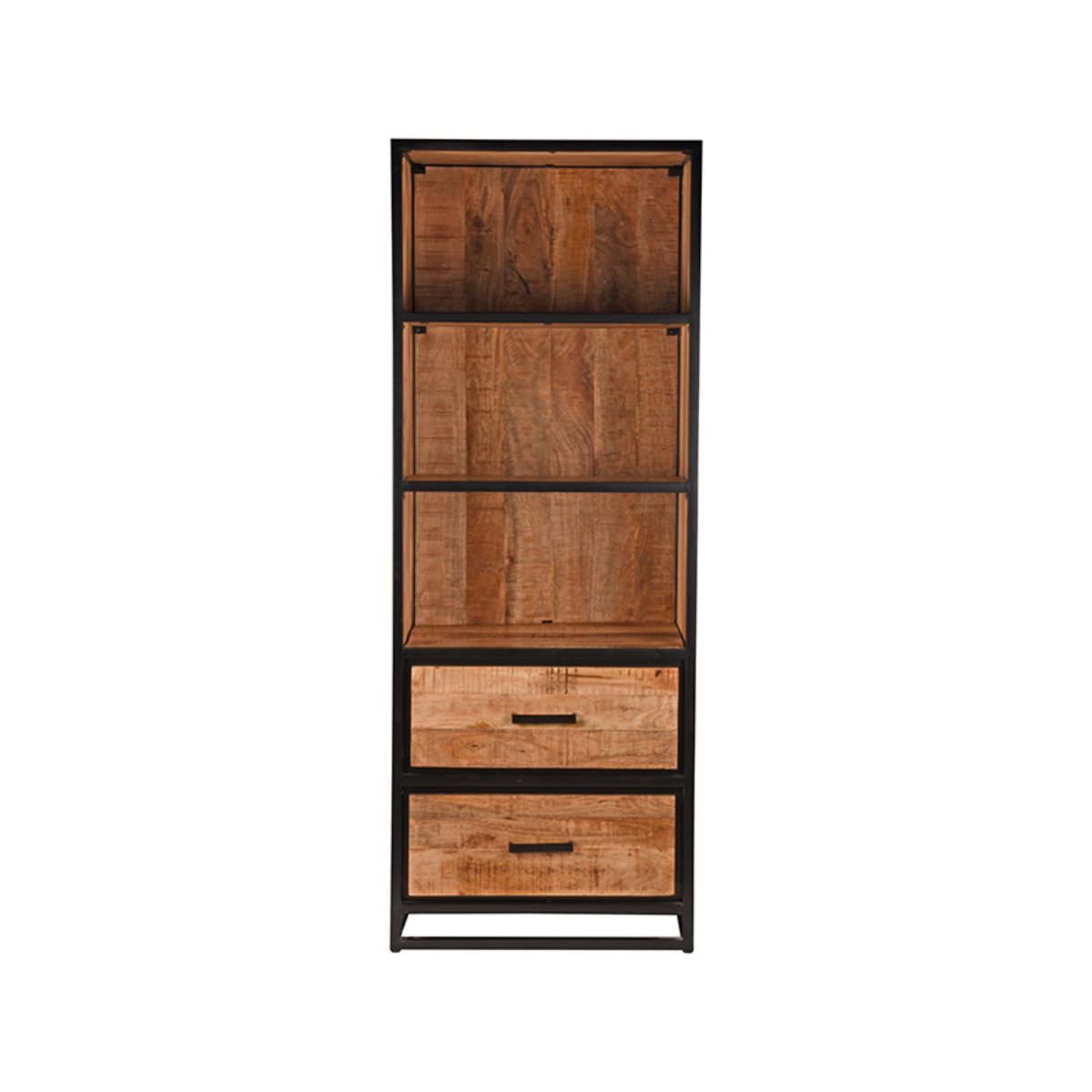 Boekenkast Tampa rough mangohout, 70x45x185 cm