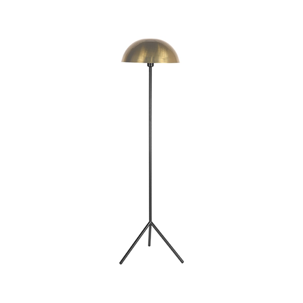 Vloerlamp Globe antiek goud metaal, 39x152 cm