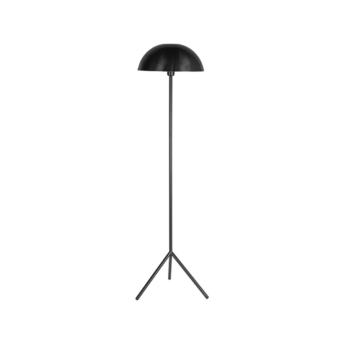 Vloerlamp Globe zwart metaal, 39x152 cm