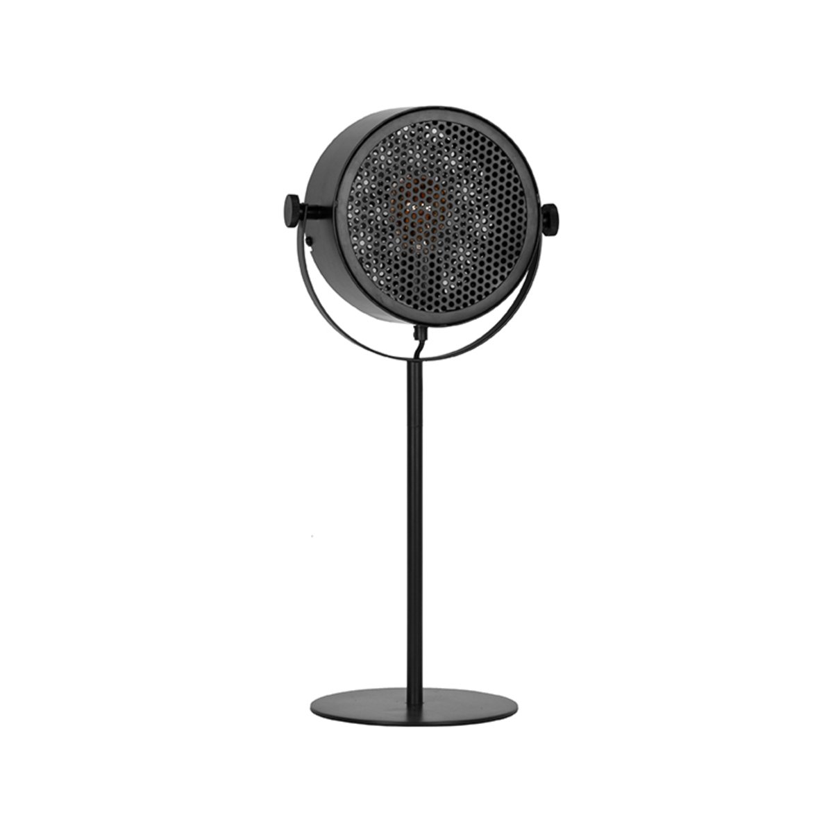 Tafellamp Muse zwart metaal, 20x20x60 cm