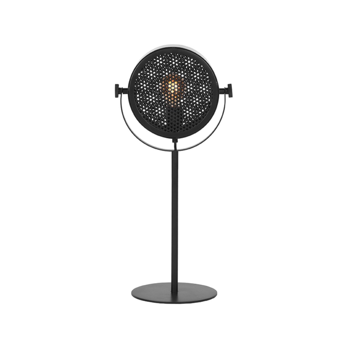 Tafellamp Muse zwart metaal, 20x20x60 cm