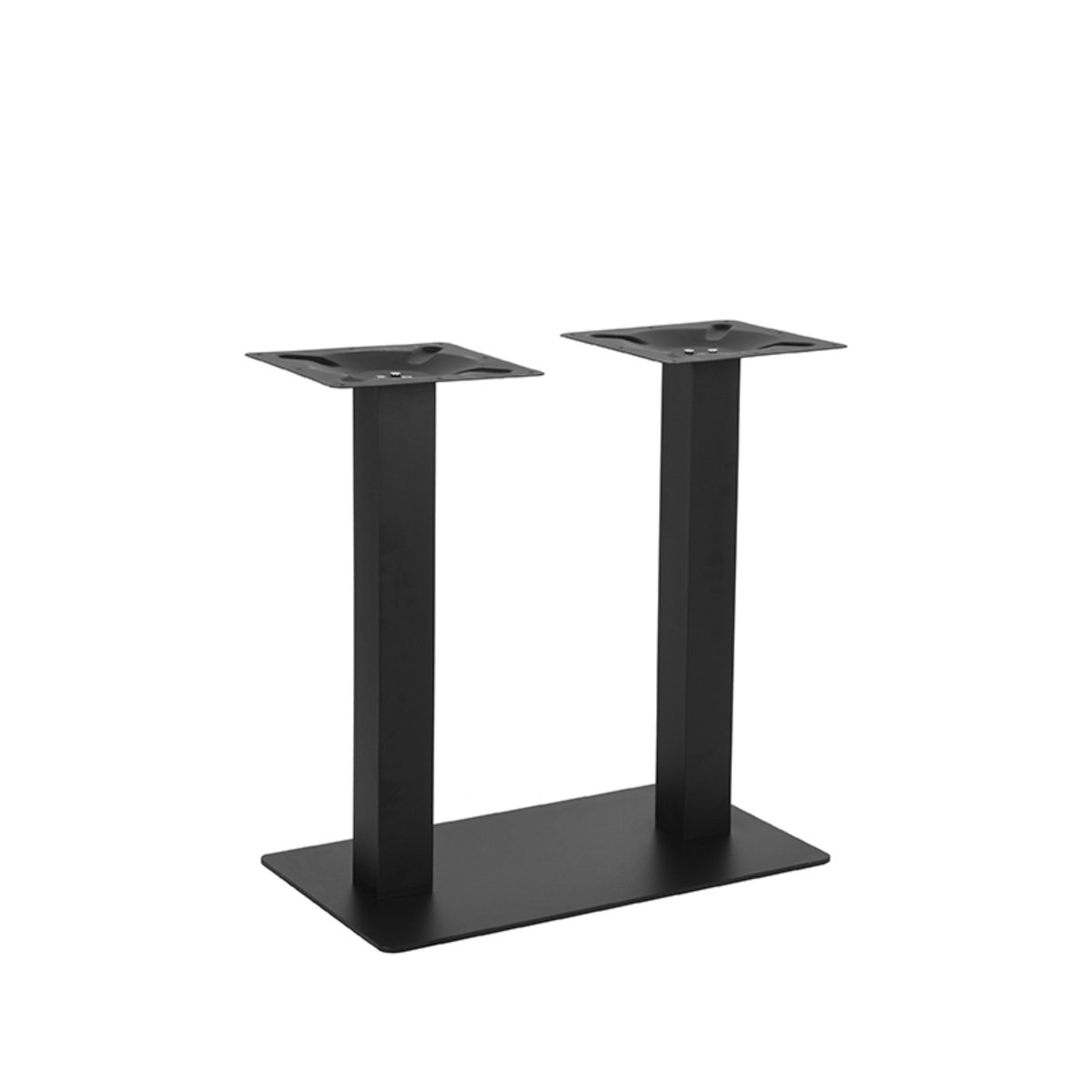 Restauranttafel Poot zwart metaal, 70 x 40 cm