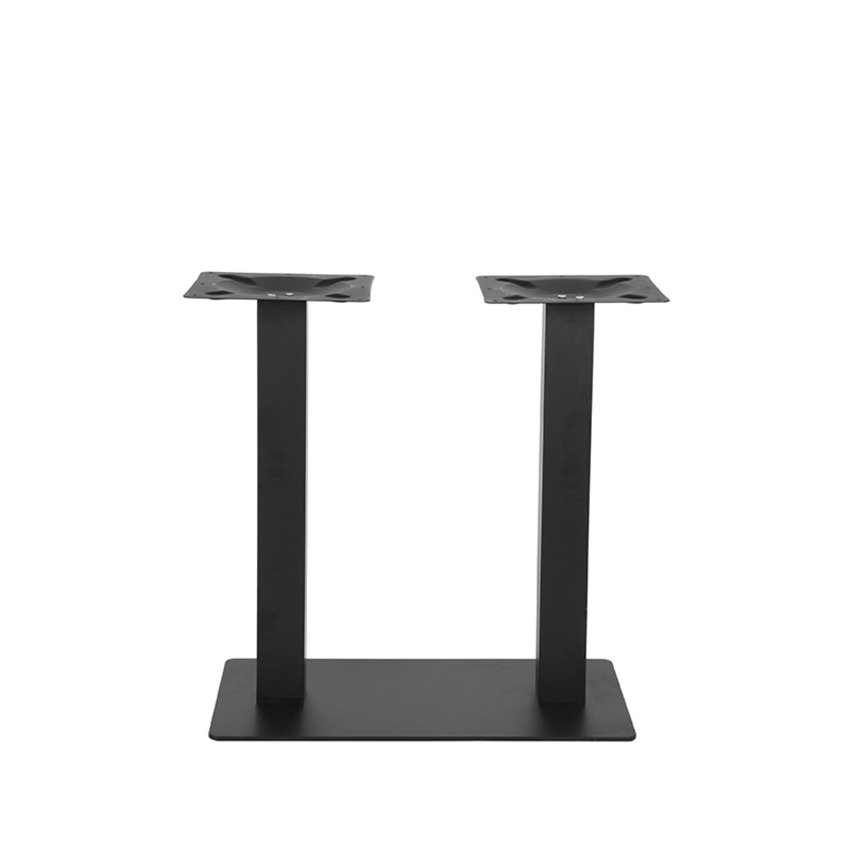 Restauranttafel Poot zwart metaal, 70 x 40 cm