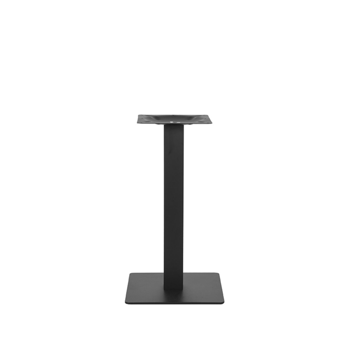 Restauranttafel Poot zwart metaal, 40 x 40 cm