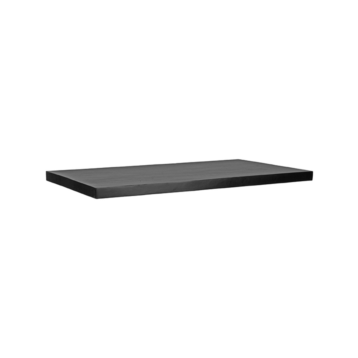 Restauranttafel Blad zwart mangohout, 120x70 cm