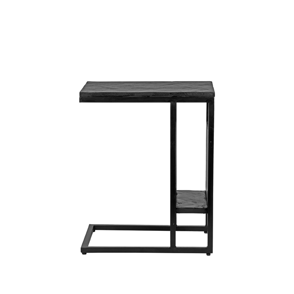 Laptoptafel Shift zwart mangohout, 35x50x62 cm