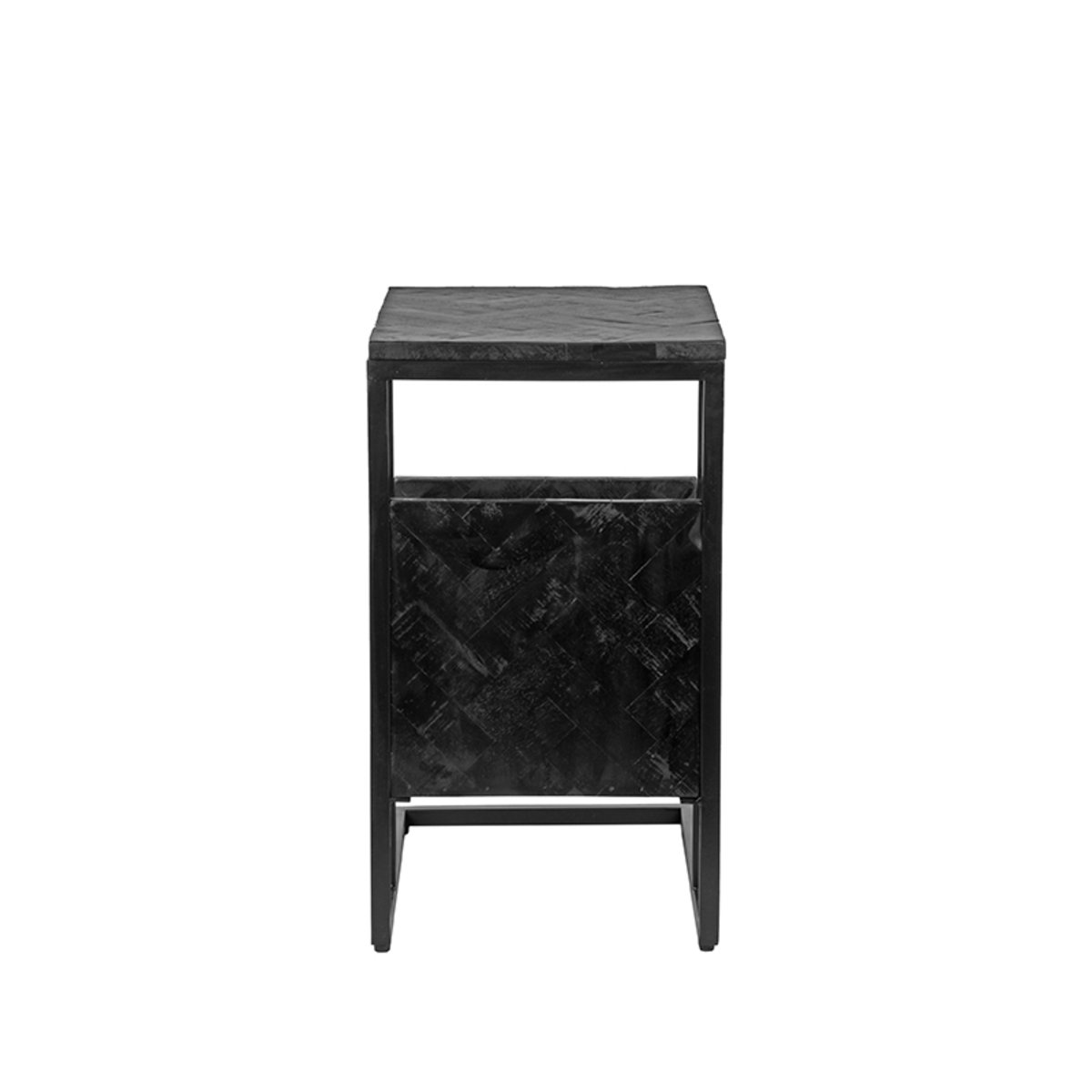 Laptoptafel Shift zwart mangohout, 35x50x62 cm
