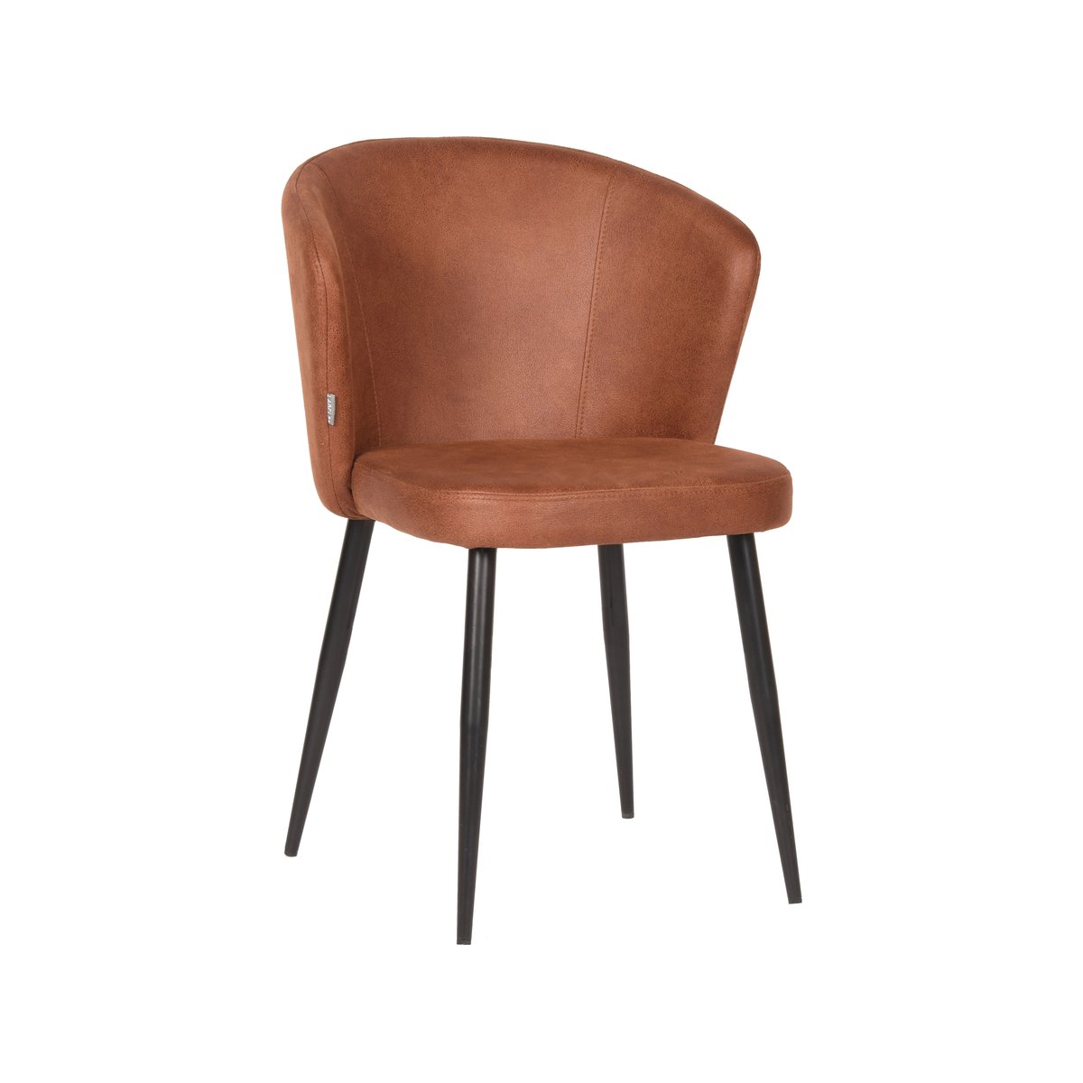 Eetkamerstoel Wave cognac microvezel