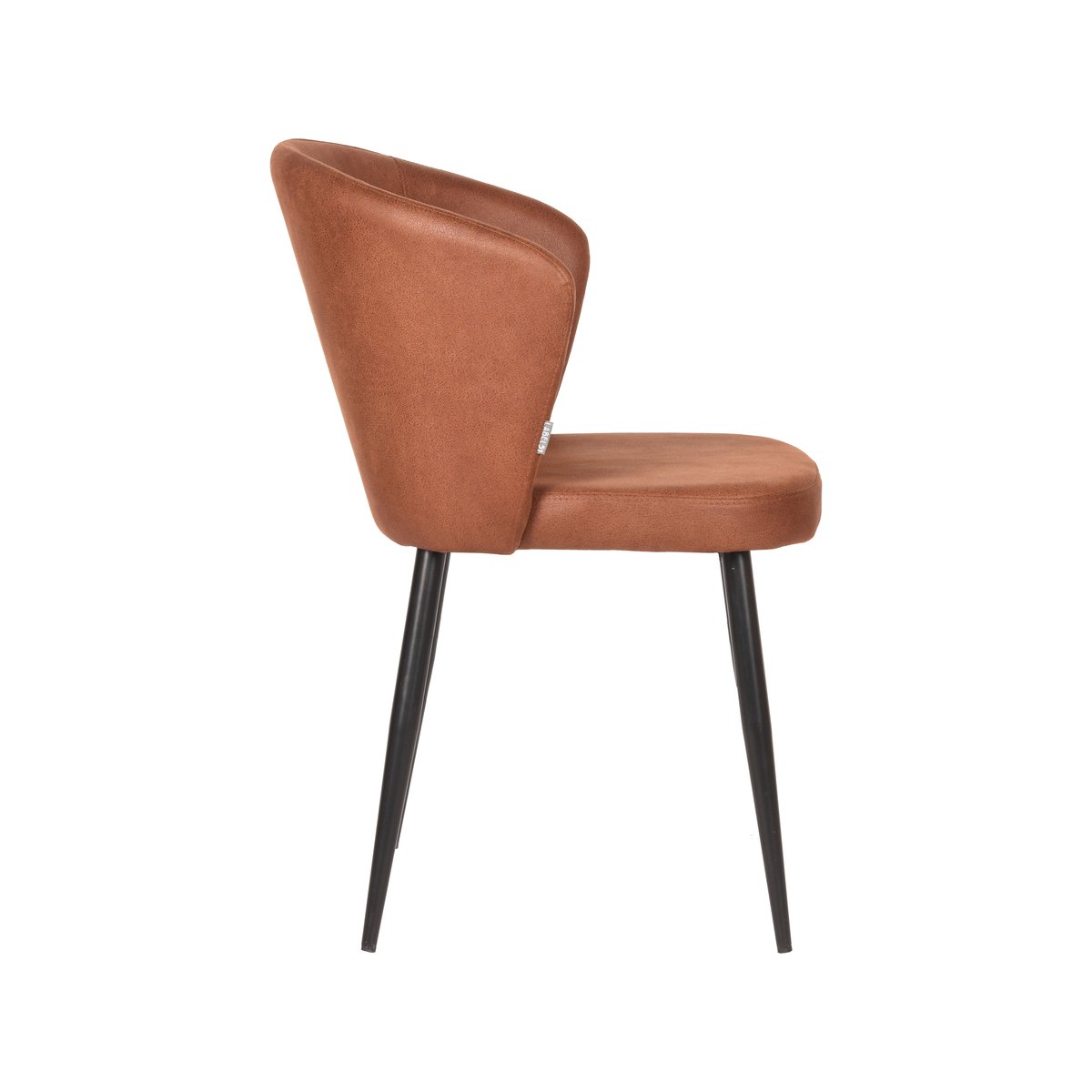Eetkamerstoel Wave cognac microvezel