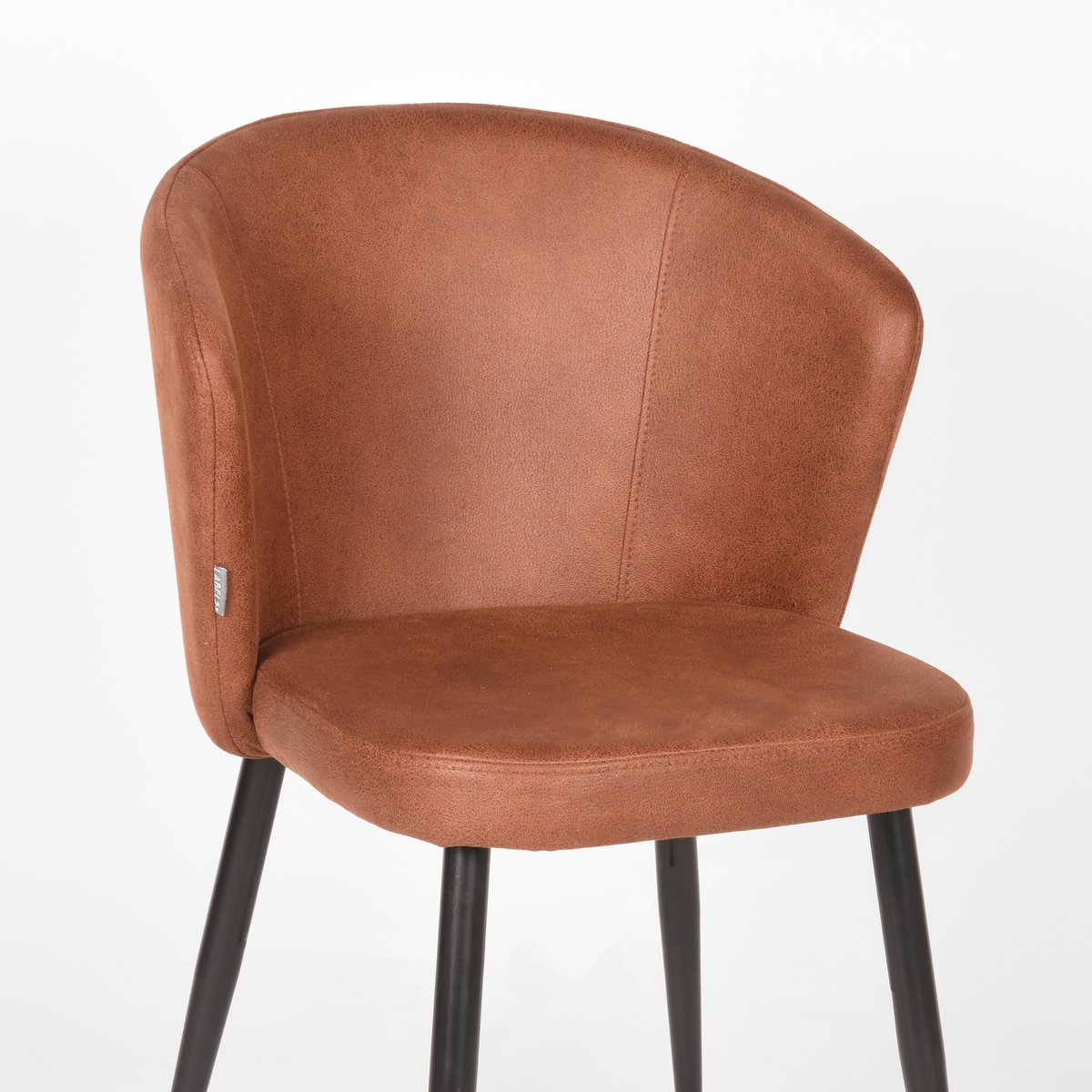 Eetkamerstoel Wave cognac microvezel