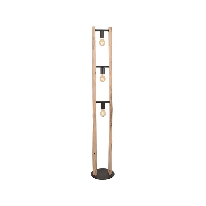 Vloerlamp Woody naturel hout, 25x150 cm