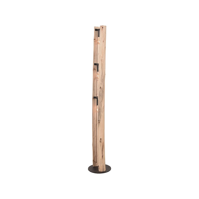 Vloerlamp Woody naturel hout, 25x150 cm