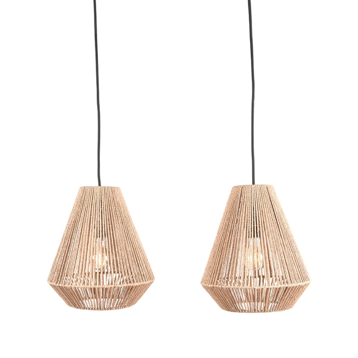 Hanglamp Ibiza naturel jute, 80x33x150 cm