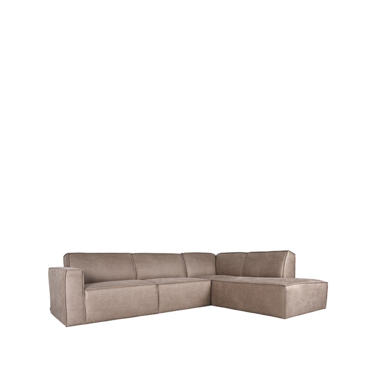 Hoekbank Kay taupe schuim zitting taupe
