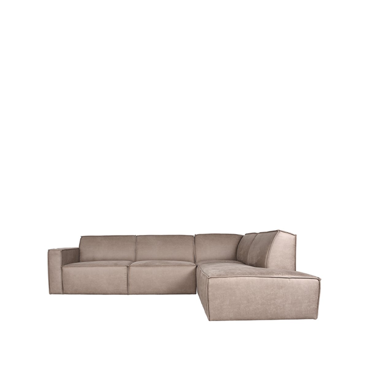 Hoekbank Kay taupe schuim zitting taupe