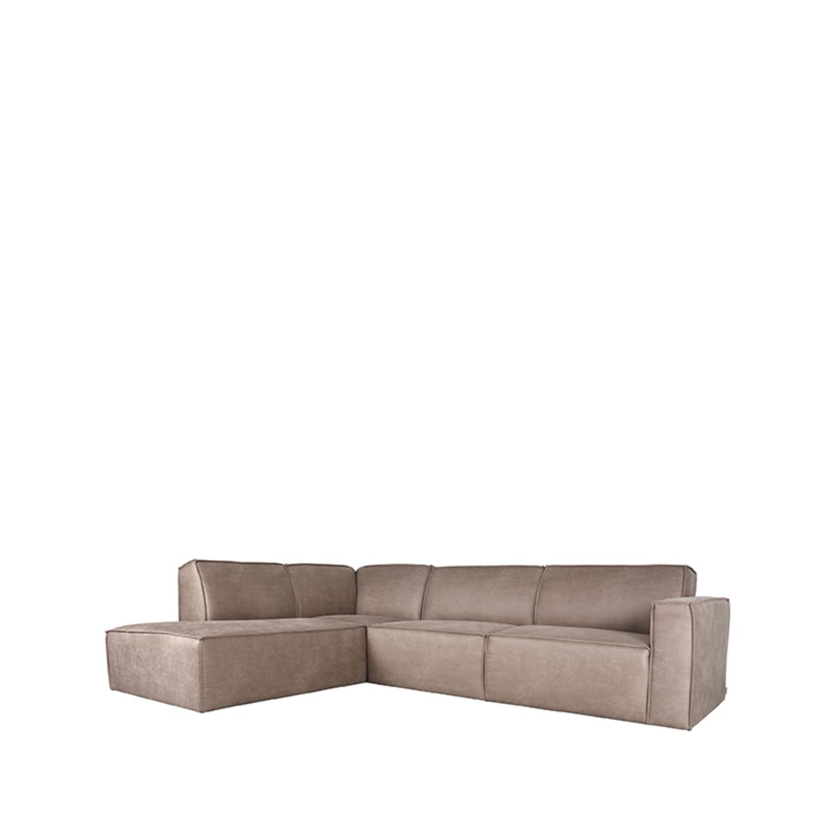 Hoekbank Kay schuim zitting taupe
