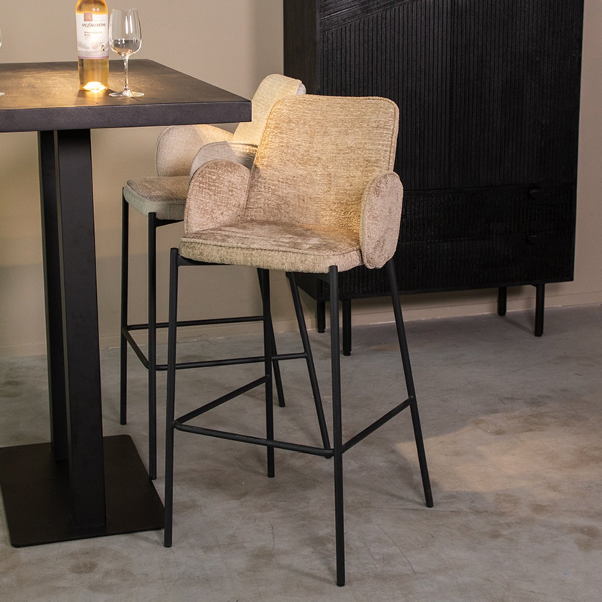 Barkruk Joni beige
