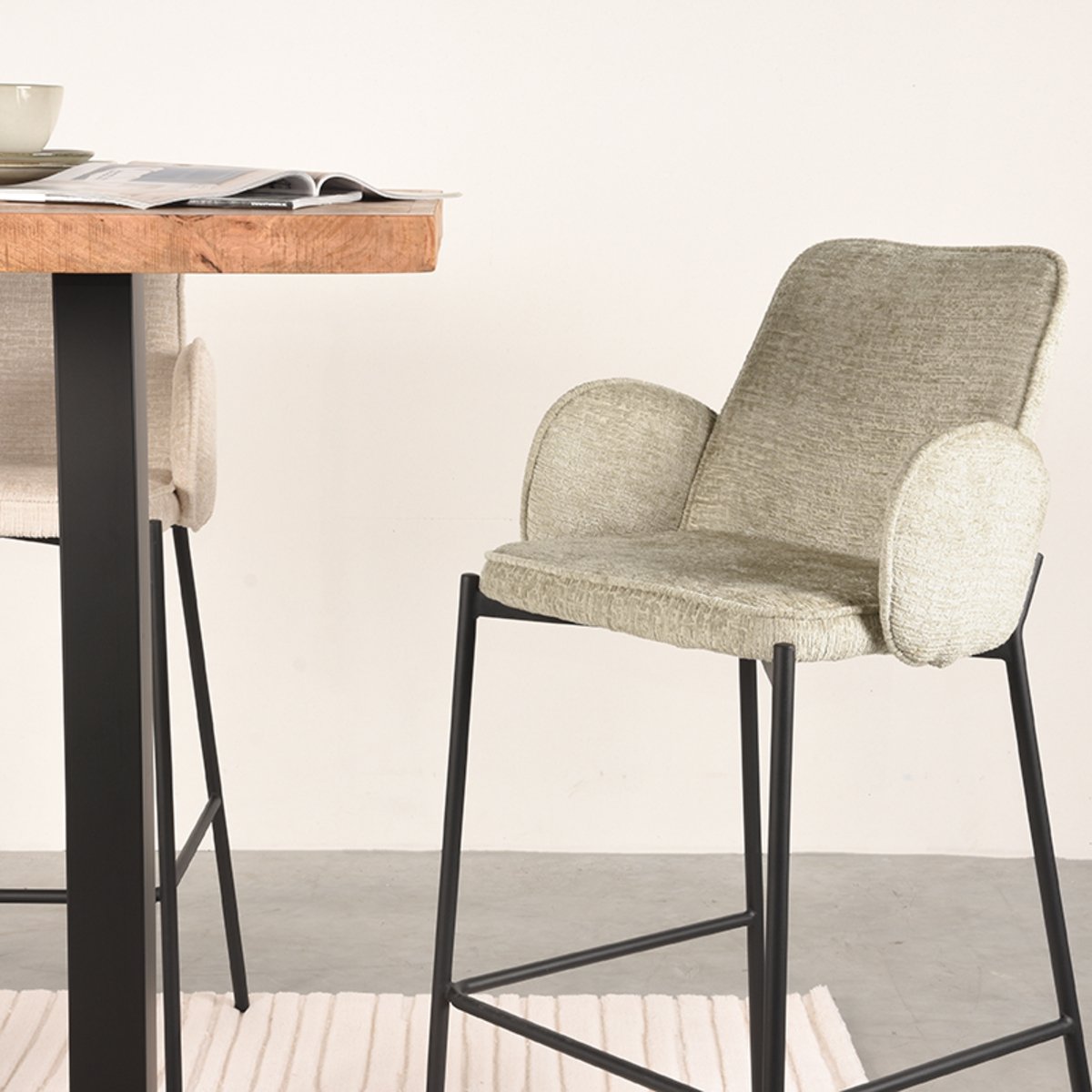 Barkruk Joni beige