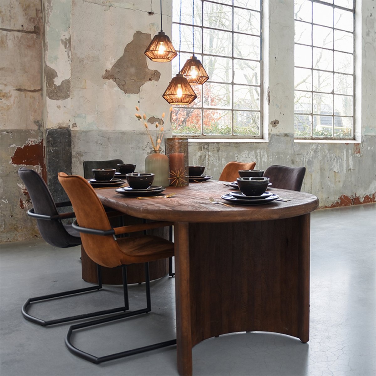 Eettafel Vito 240 x 100 espresso