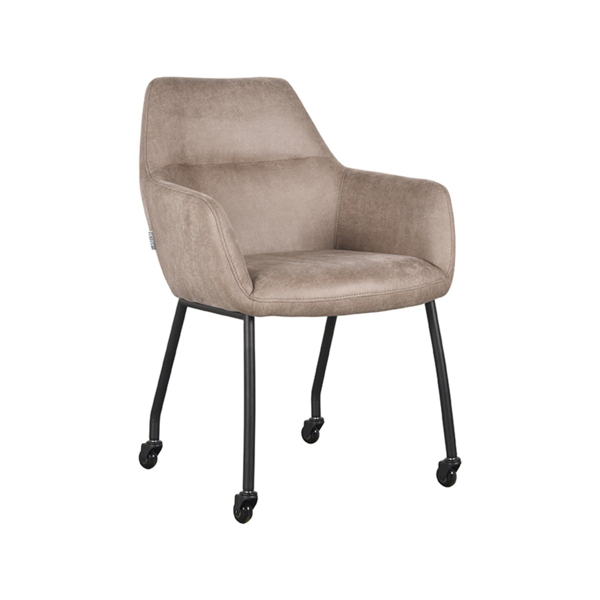 Armstoel Lenny taupe