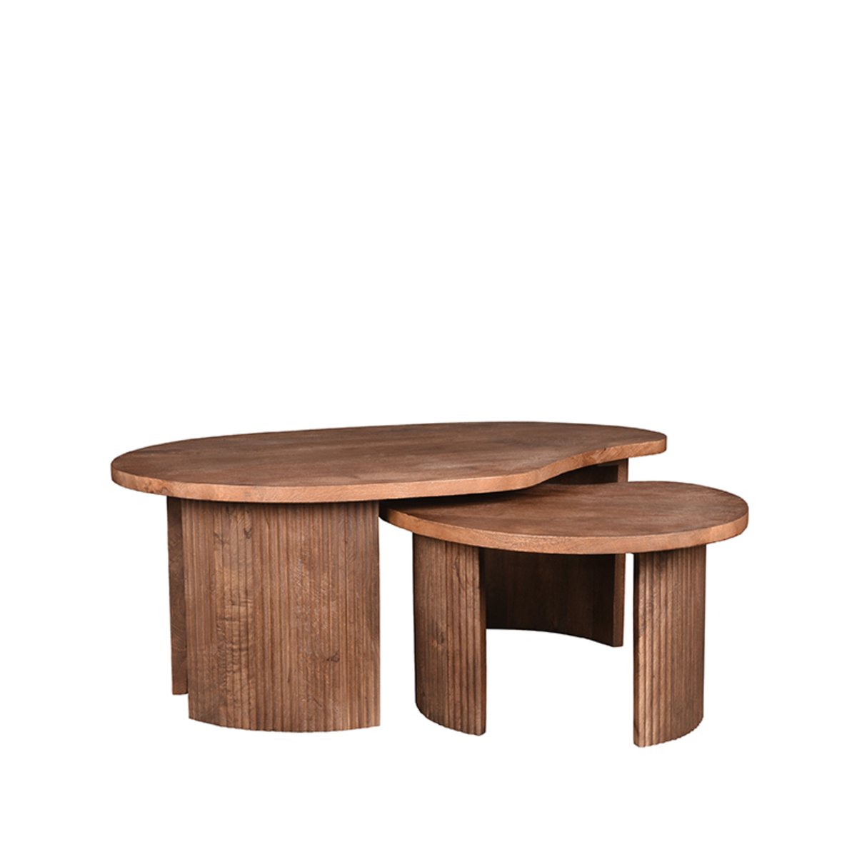 Salontafel set Timon espresso, 100x58 cm
