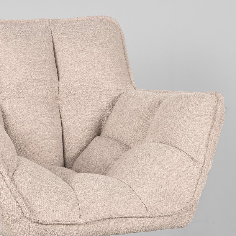 Fauteuil Ian Bouclé Naturel
