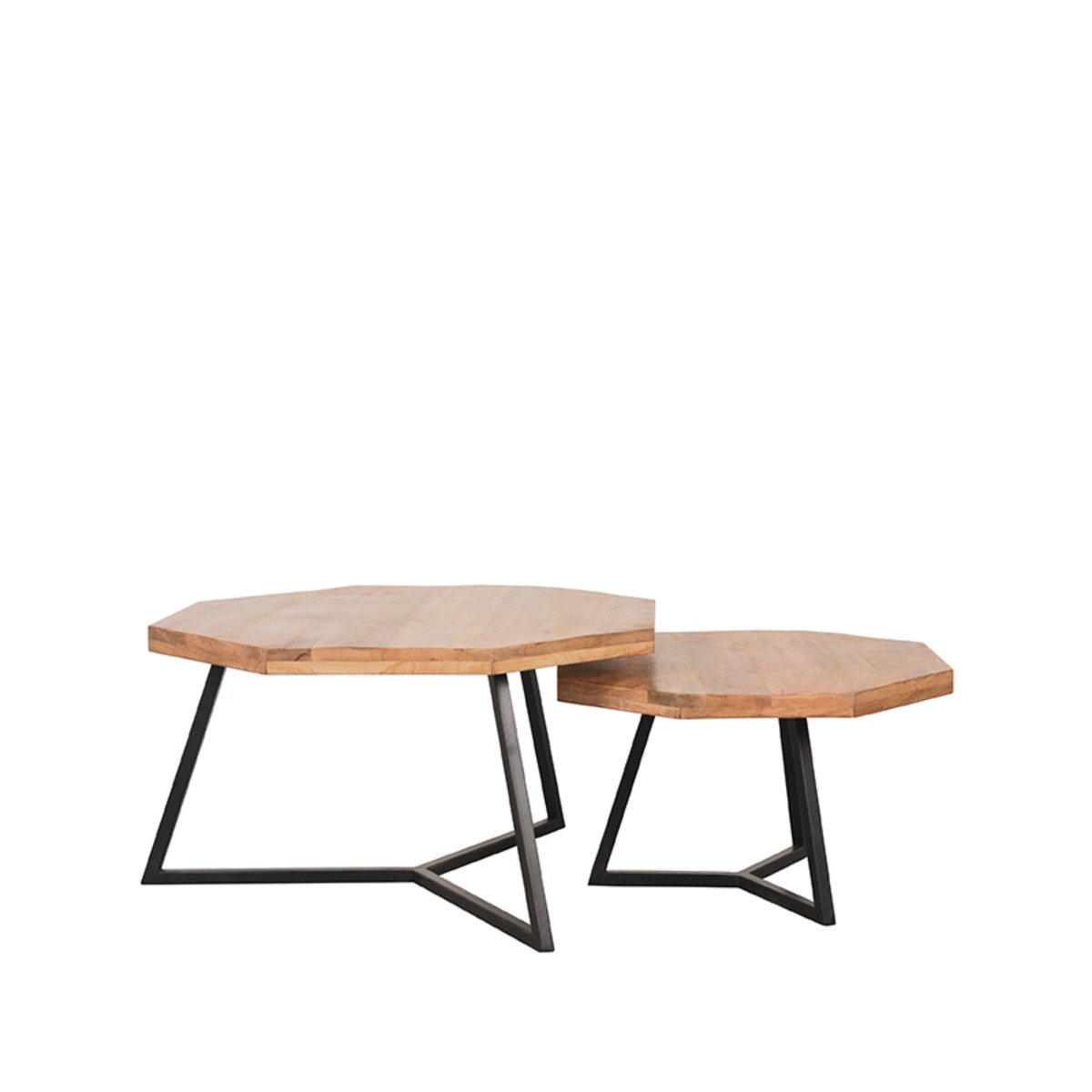 Salontafel set Figure rough, 70x70x40 cm