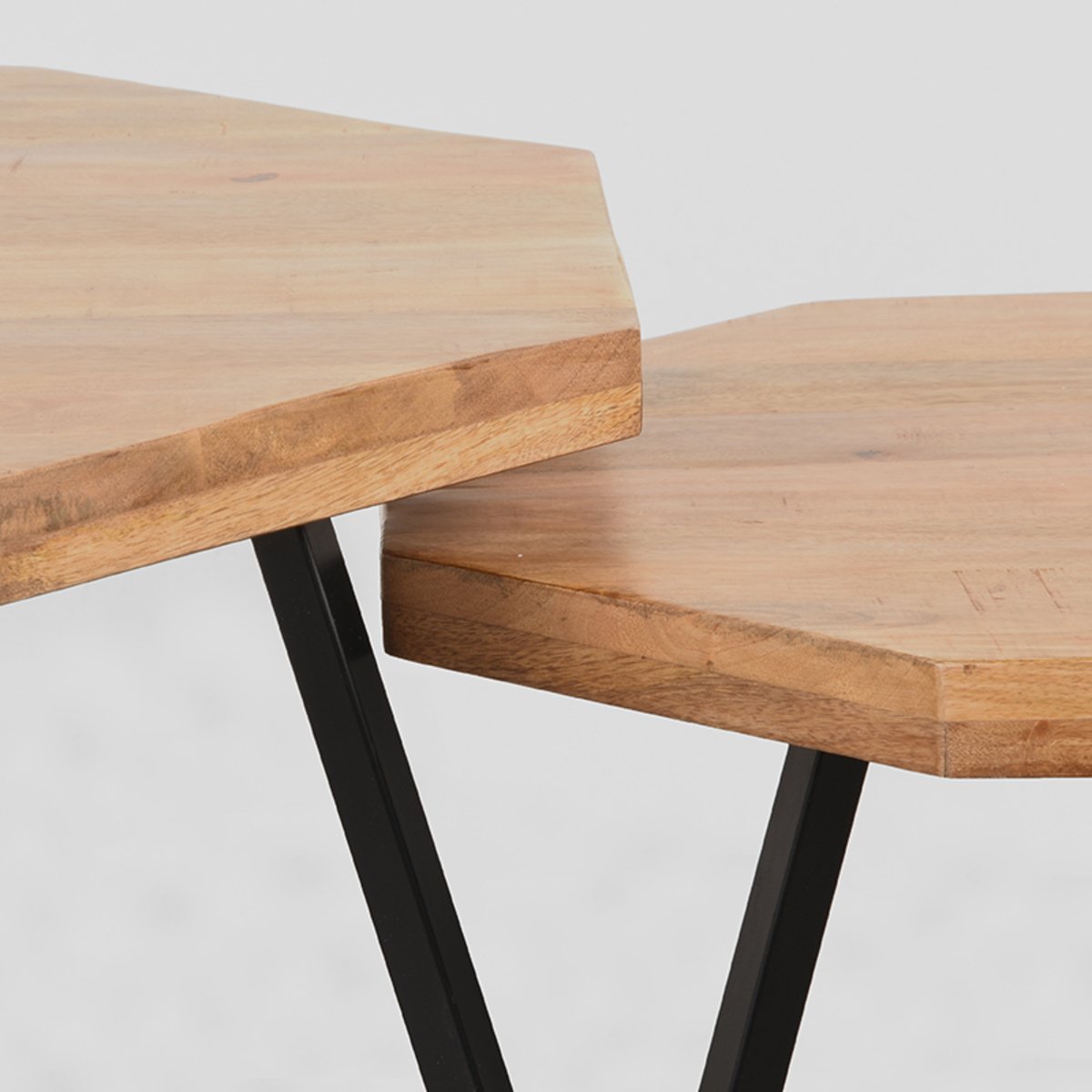 Salontafel set Figure rough, 70x70x40 cm