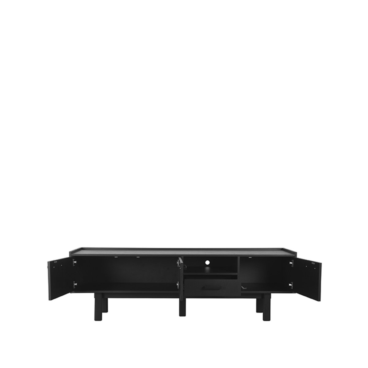 Dressoir Cali zwart eiken