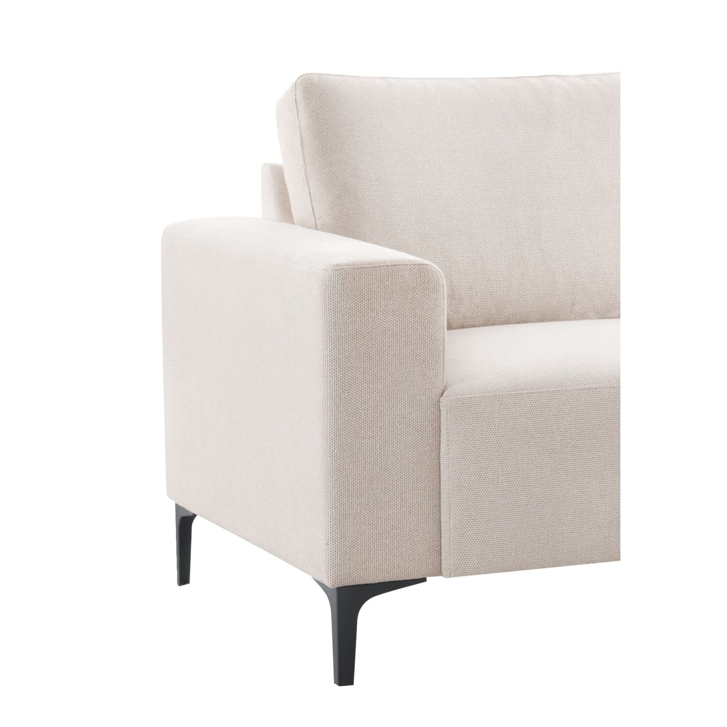 Hoekbank Fabria polyetherschuim, clay