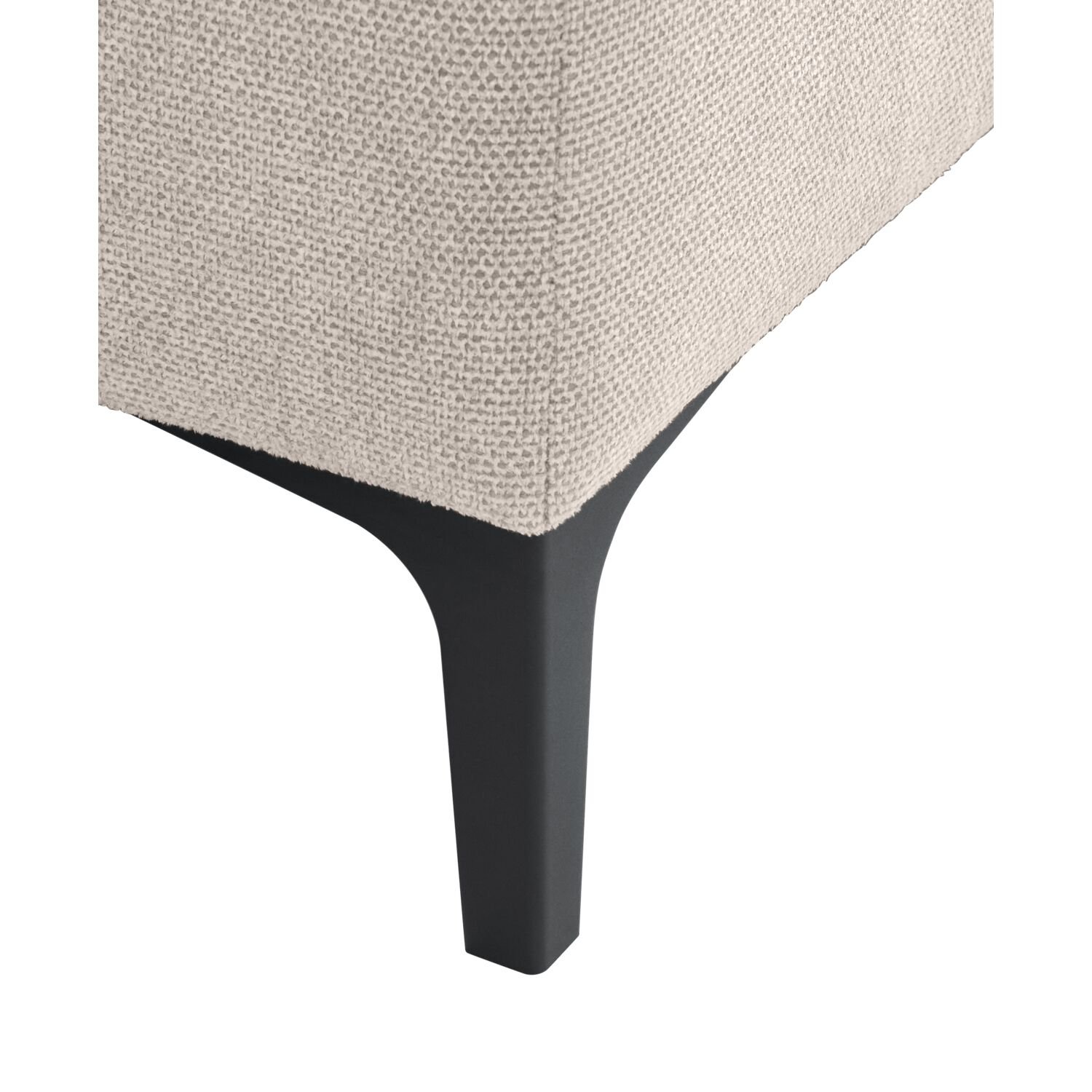 Hoekbank Fabria polyetherschuim, clay
