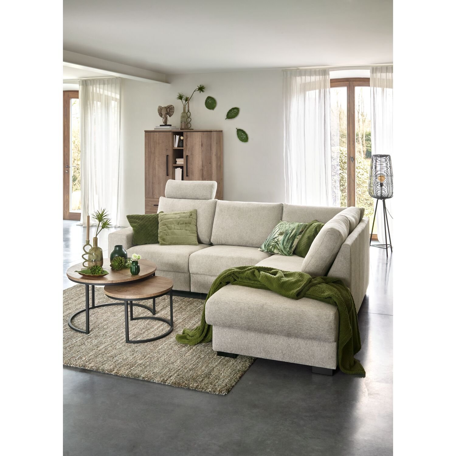 Salontafel set Lunata barley, Ø75 cm