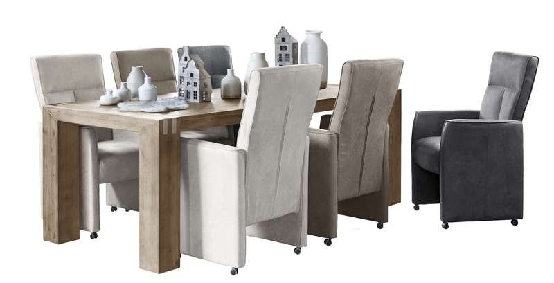 Eettafel Bassano 220 x 100 warm grey