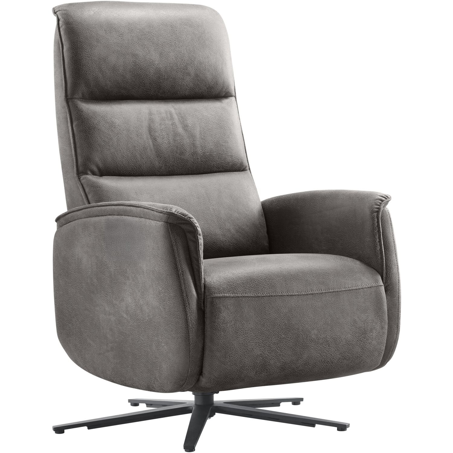 Relaxfauteuil Volgere Grijs met verstelbare rug en voetensteun