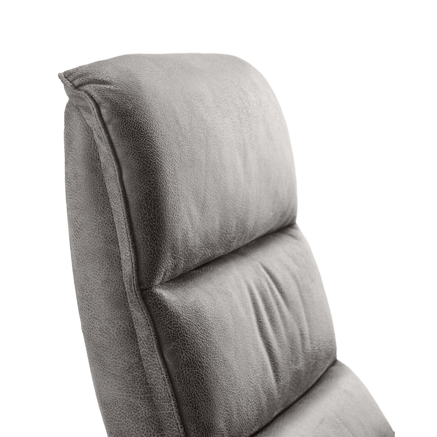 Relaxfauteuil Volgere Grijs met verstelbare rug en voetensteun