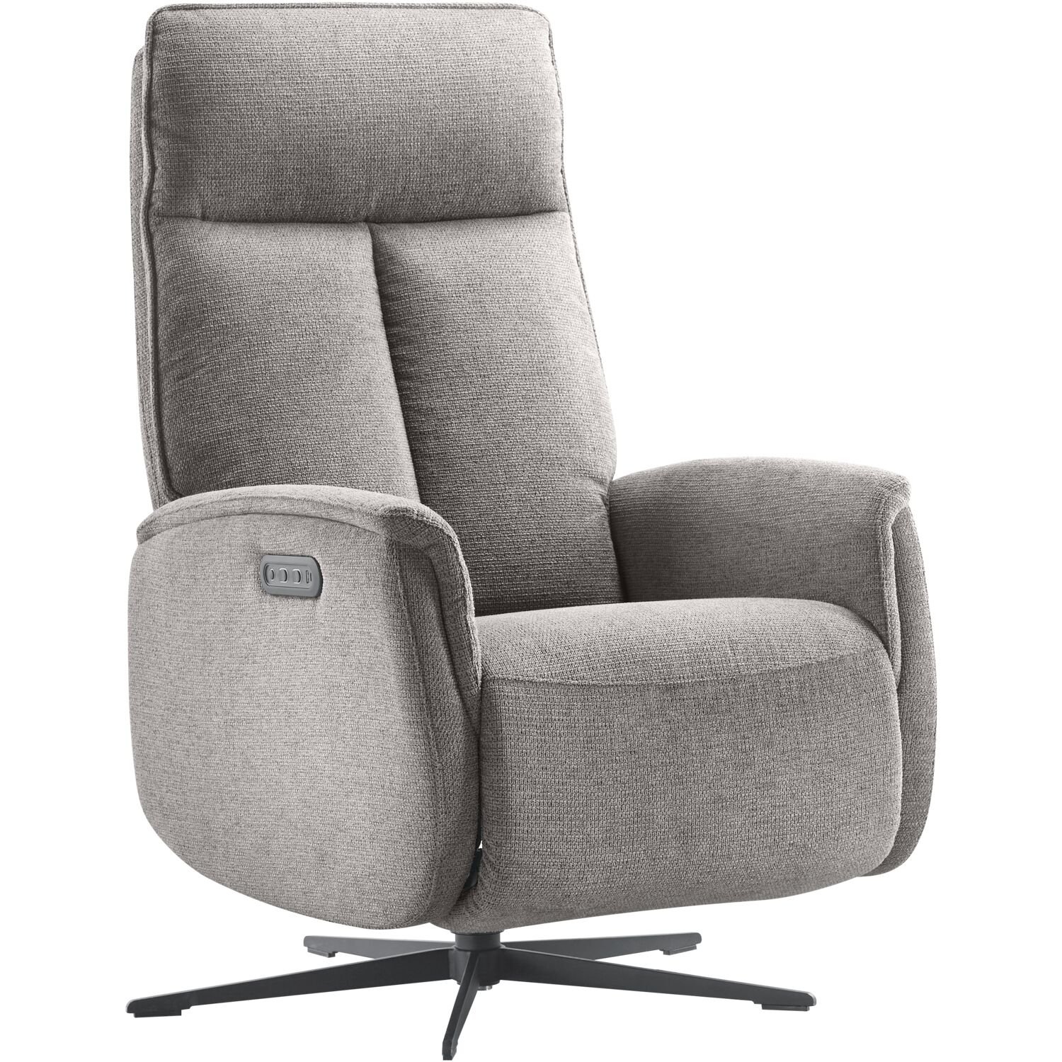 Relaxfauteuil Assele antraciet elektrisch verstelbaar