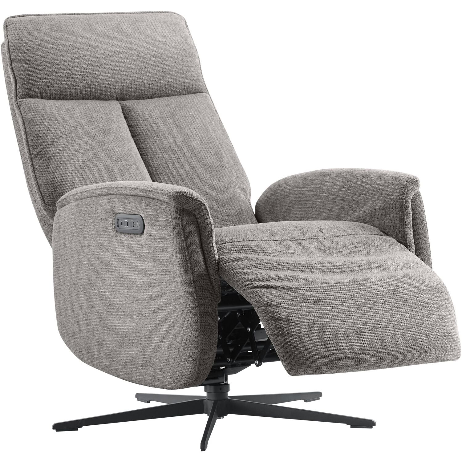 Relaxfauteuil Assele antraciet elektrisch verstelbaar