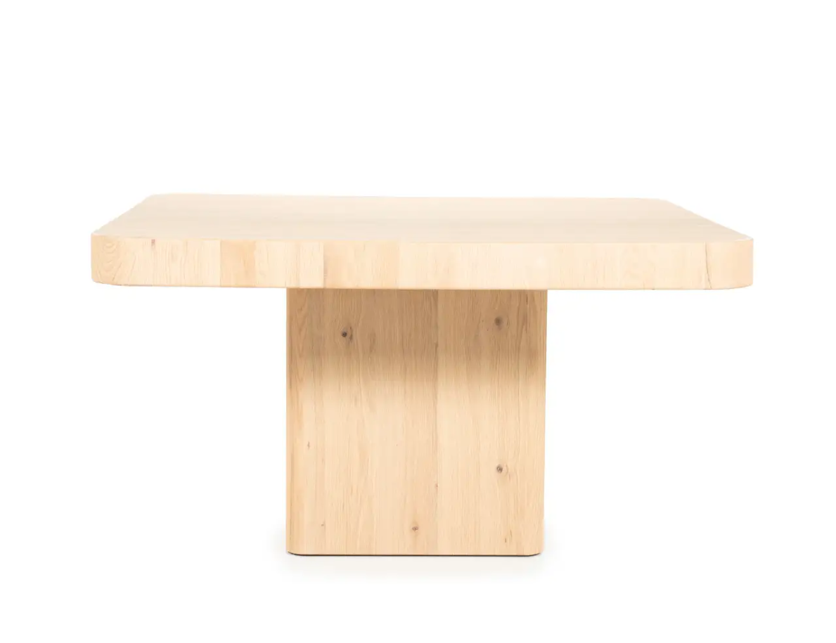 Eettafel Hamza naturel eikenhout