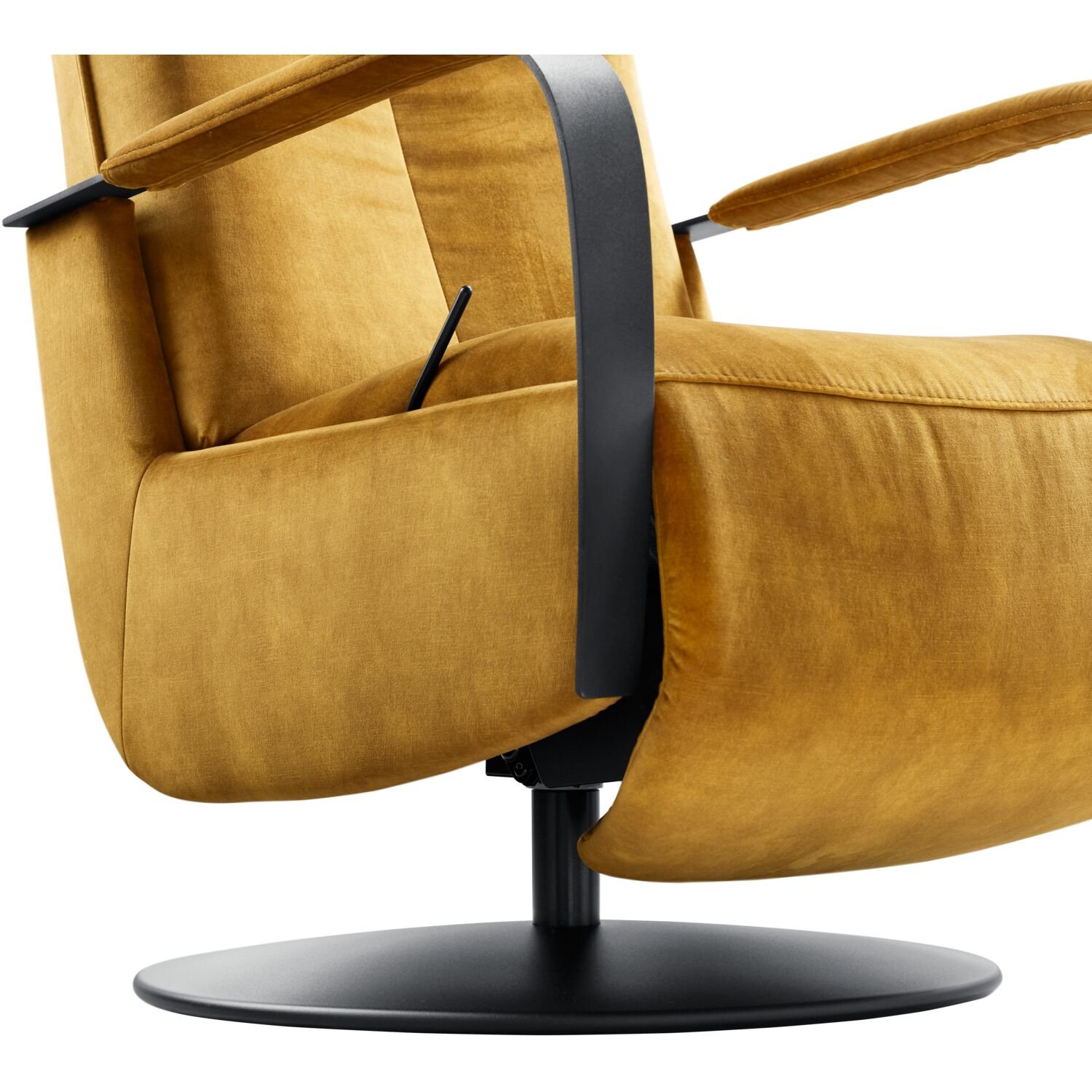 Relaxfauteuil Seduto HR-schuim zitting handmatig verstelbaar gold