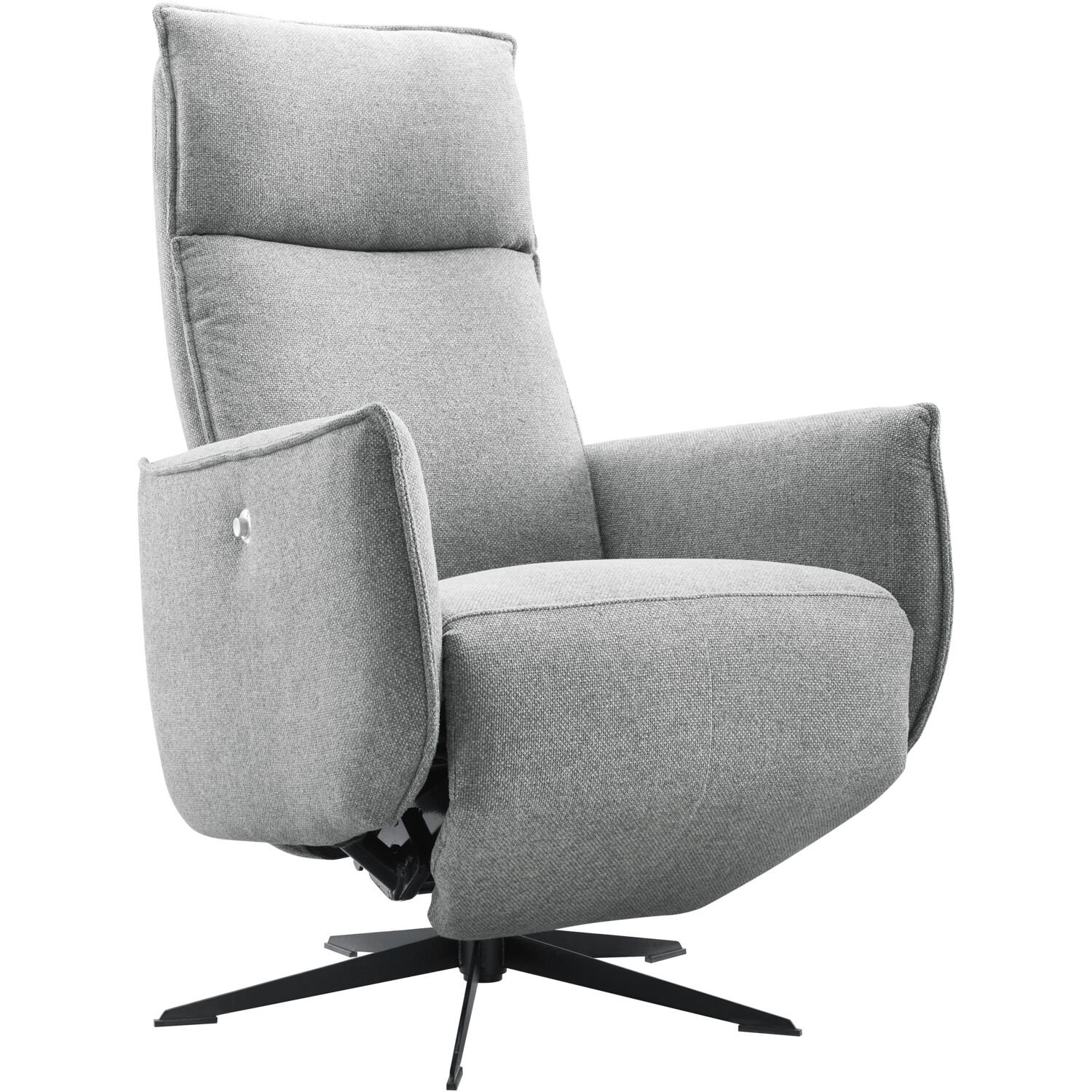 Relaxfauteuil Moio HR-schuim zitting zinc
