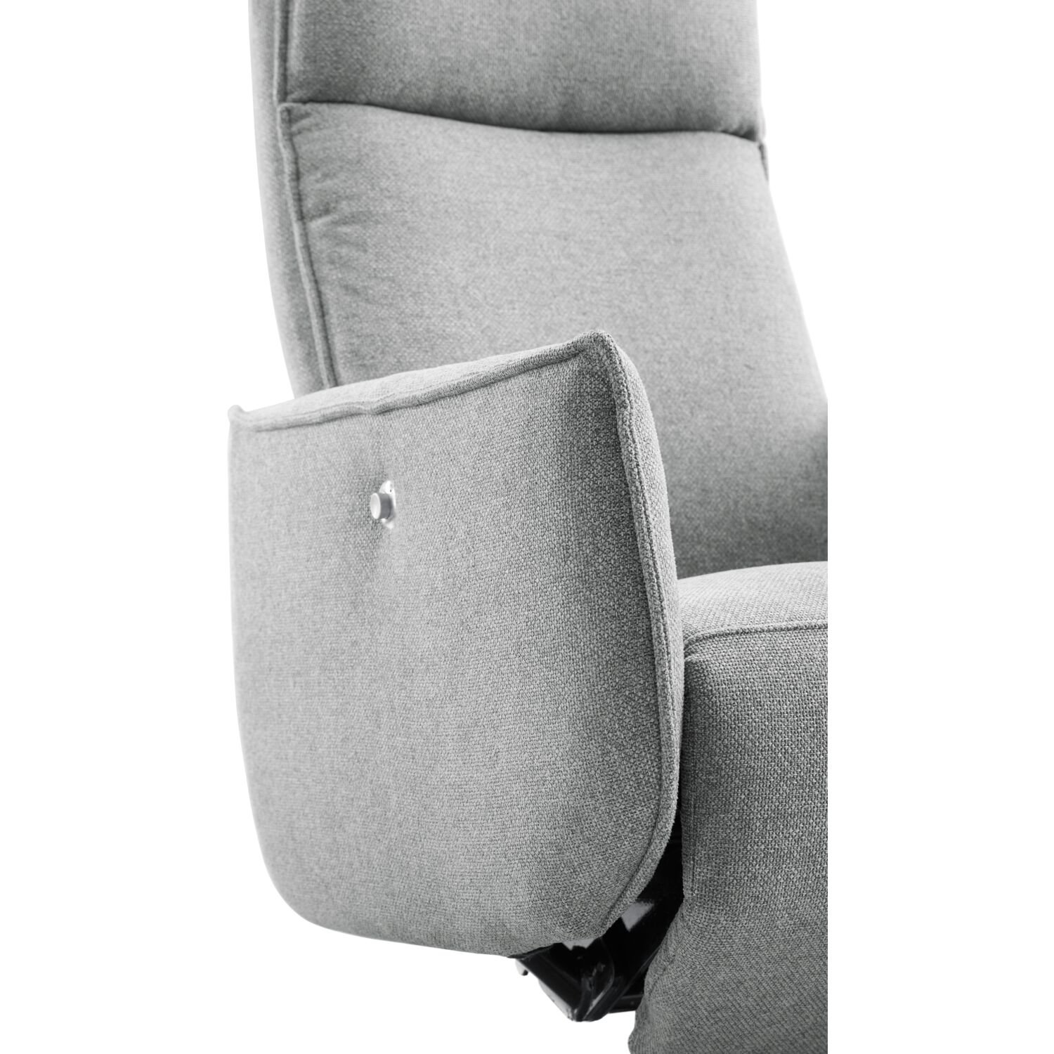 Relaxfauteuil Moio HR-schuim zitting zinc