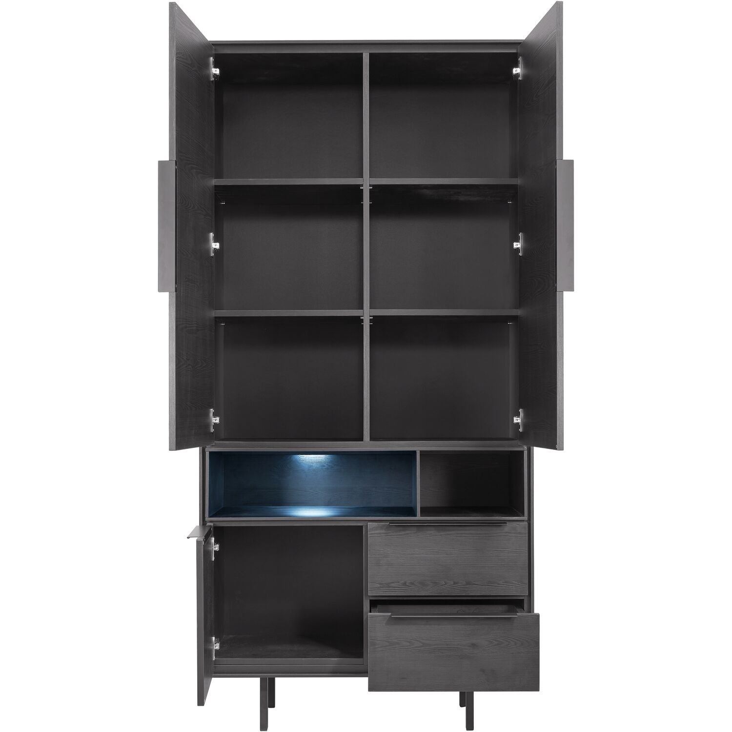 Wandkast Nero zwart