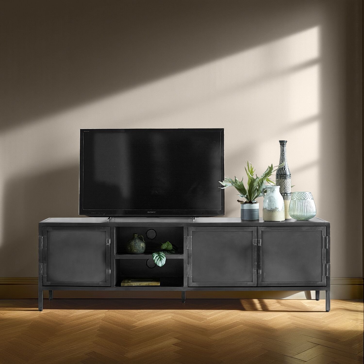 Tv-meubel Carpino 54 x 180 metaal