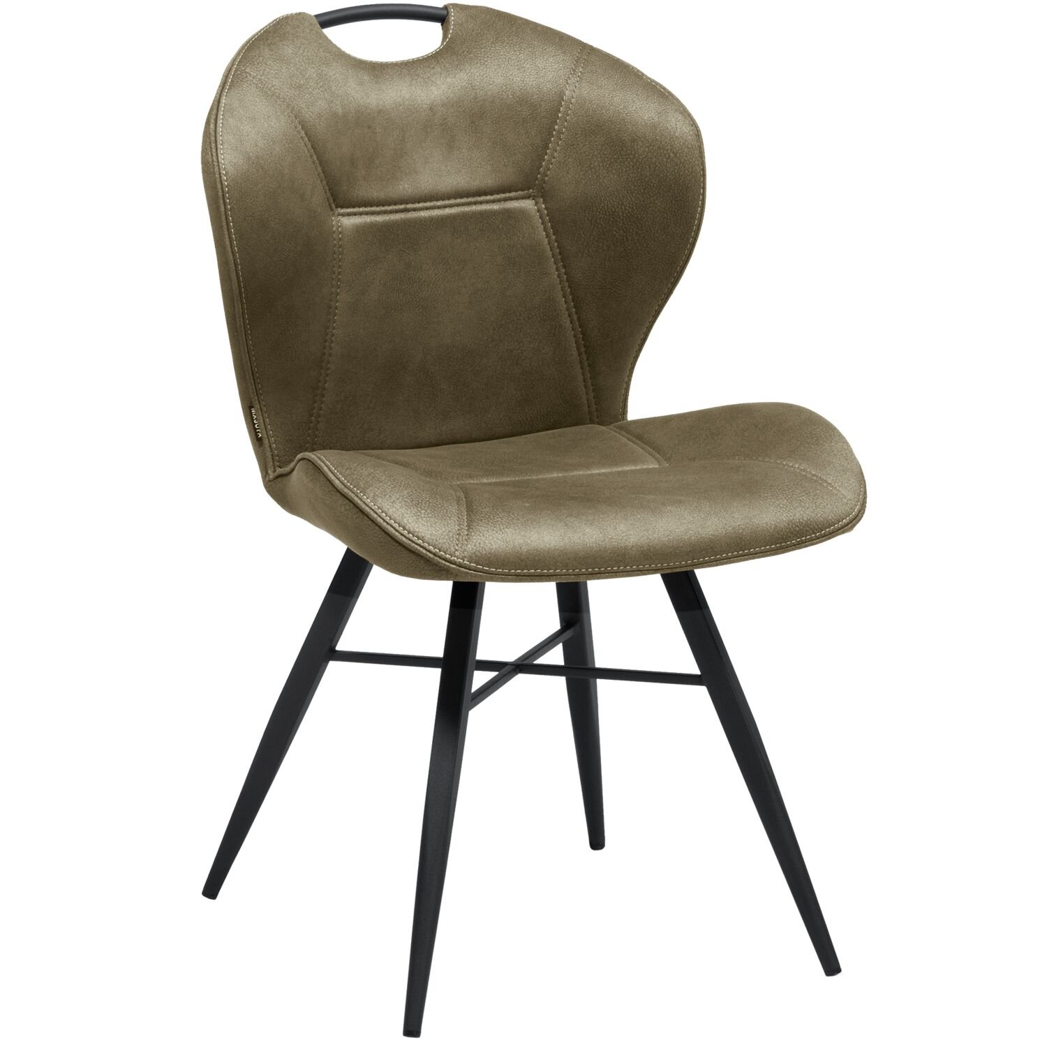 Eetkamerstoel Loana moss microvezel, 53x62x87 cm