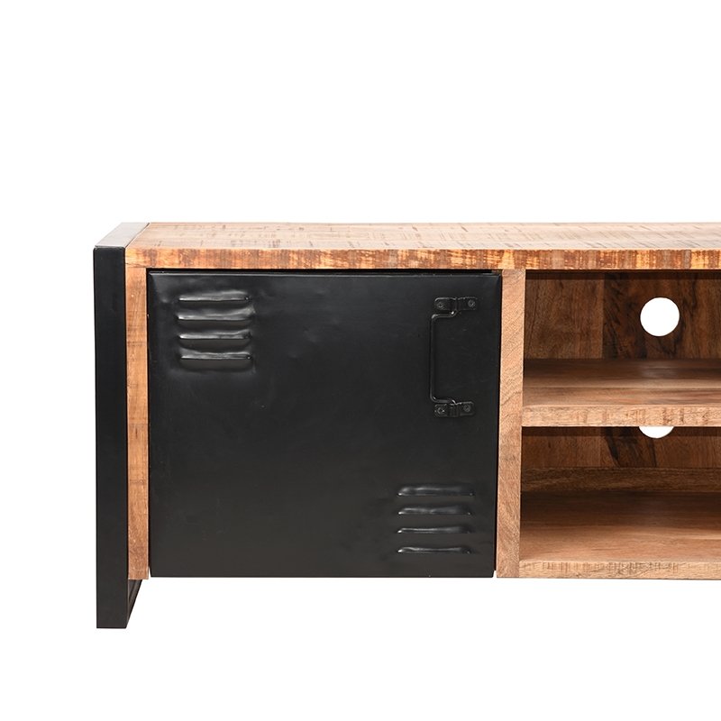 Tv-meubel Brussels rough mangohout, 160x45x50 cm