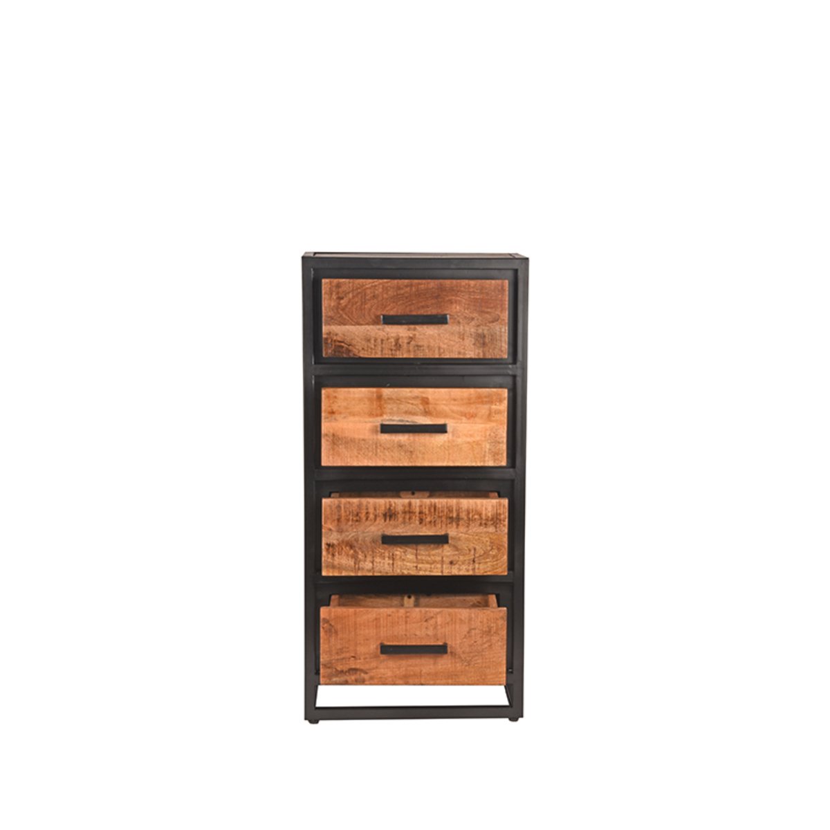Ladekast Tampa rough mangohout, 50x30x105 cm