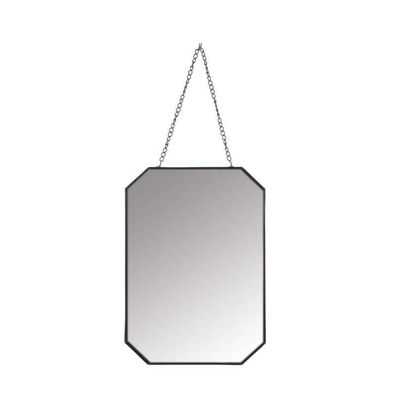 Spiegel Ginger zwart, 21x30 cm