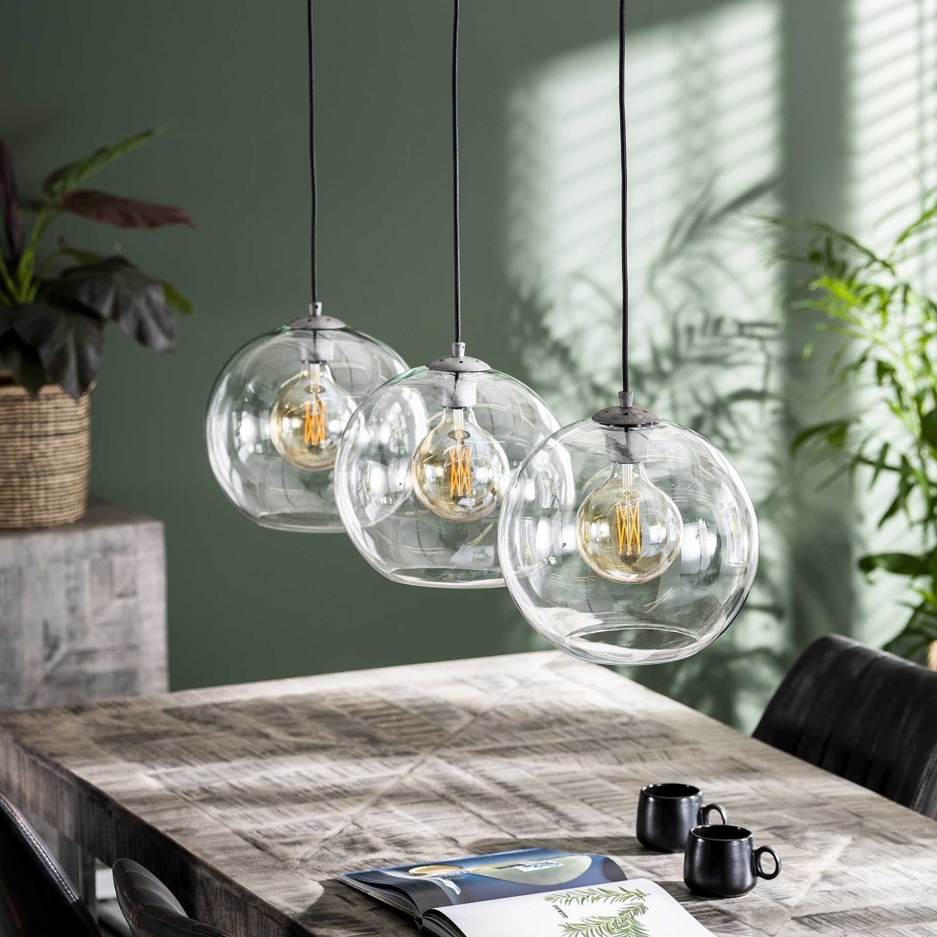 Hanglamp Sphere 3L Ø30 glas