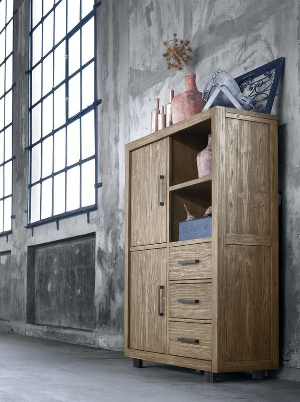 Bergkast Alesio 162 x 120 pine antique grey