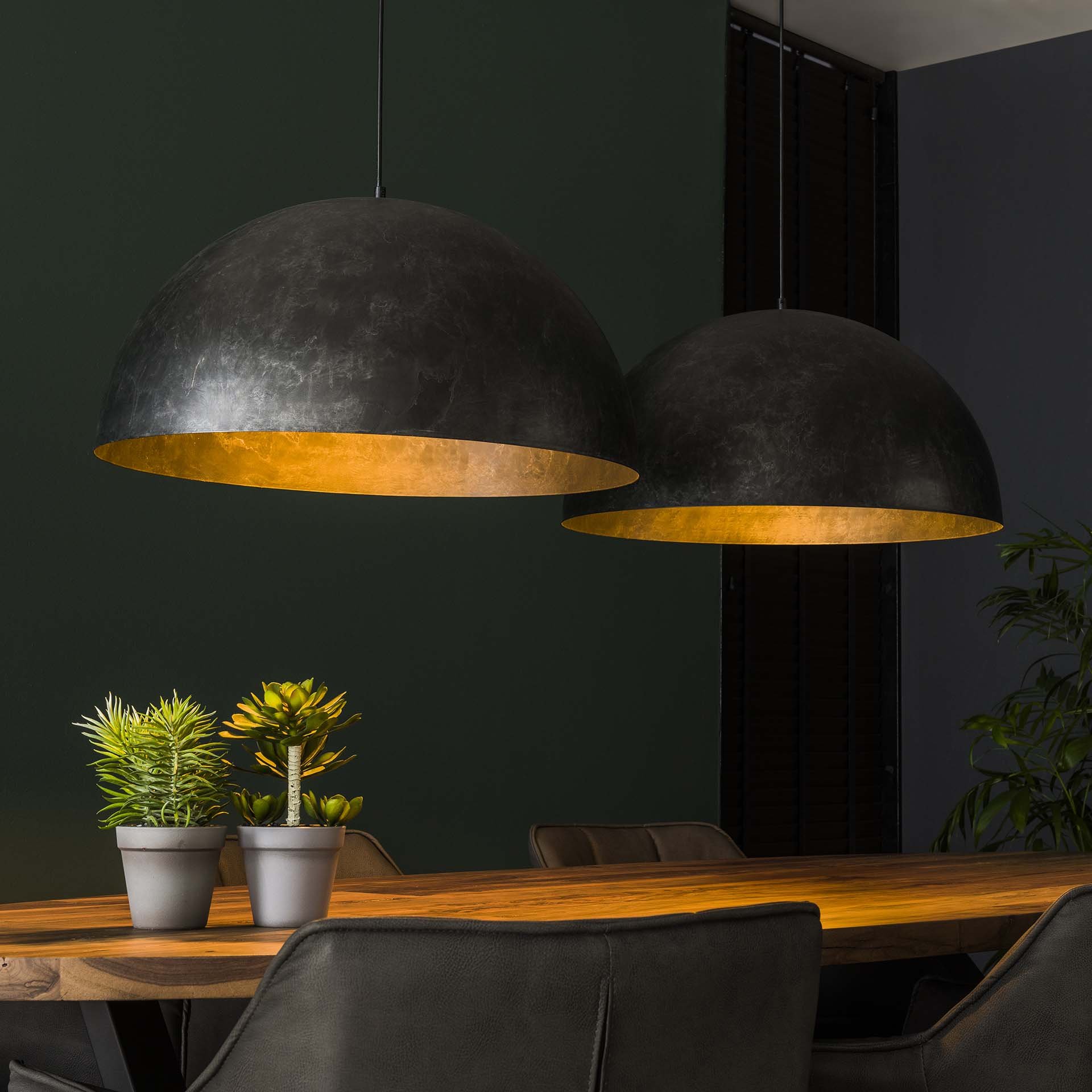 Hanglamp Dome 2L Ø60 charcoal